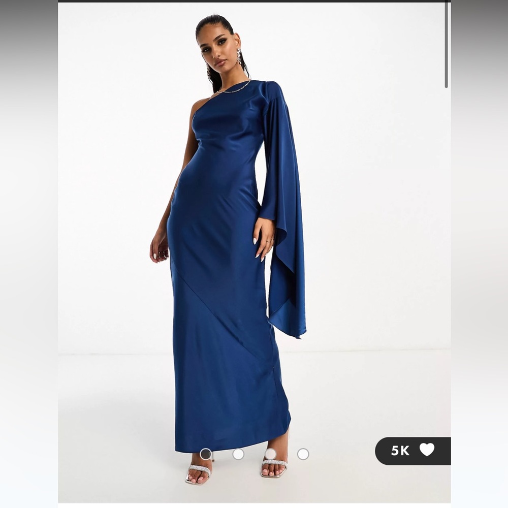ASOS One Shoulder Satin Dress